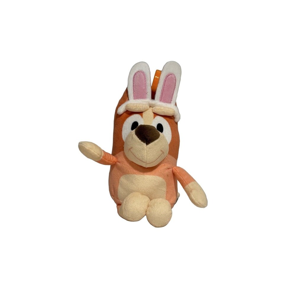 Bluey Bingo Plush Keychain 5.5 in. Multicolor Easter Bunny Ears Clip Dog